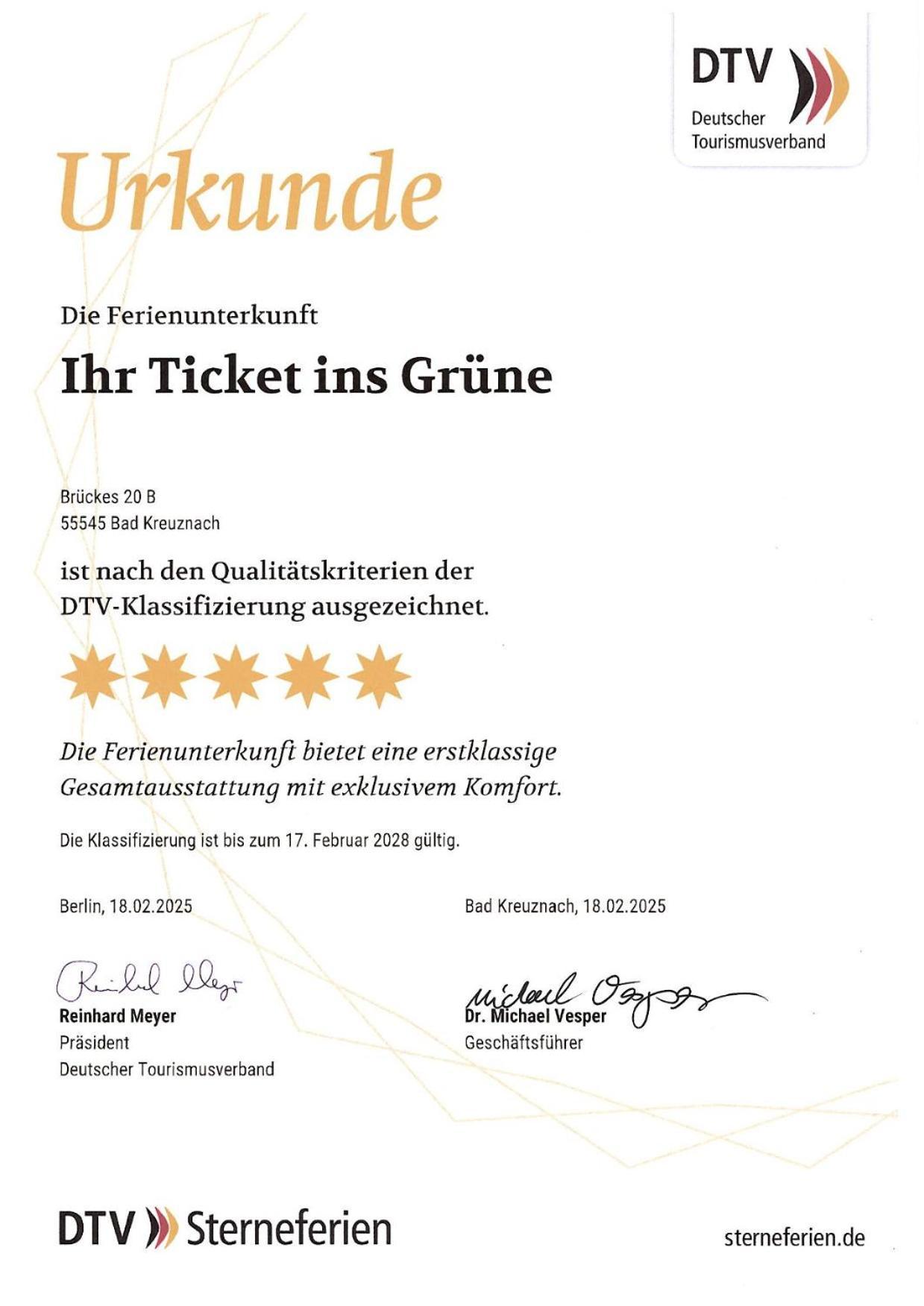 Ihr Ticket Ins Gruene - Topmoderne 5-Sterne-Ferienwohnung Бад Кройцнах Екстериор снимка